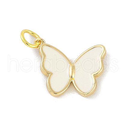 Brass Enamel Pendants KK-B114-16G-01-1