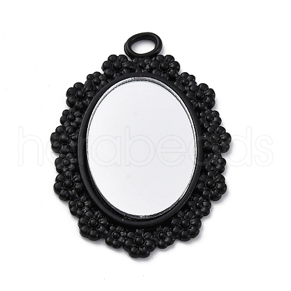 Glass Mirror Pendants FIND-Z073-02EB-01-1