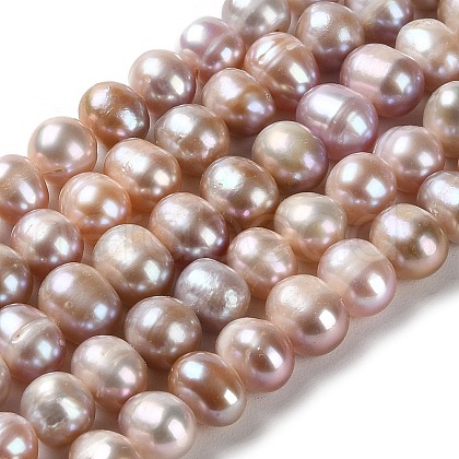 Natural Cultured Freshwater Pearl Beads Strands PEAR-E018-20-1