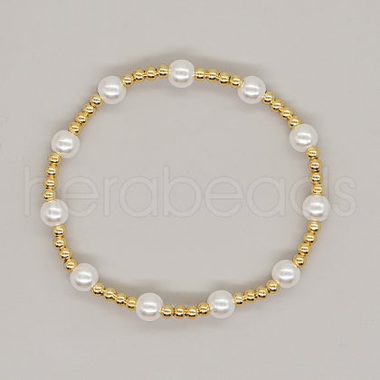 Mother's Day Jewellery Natural Pearl Beaded Stretch Bracelets for Women ST8151-4-1