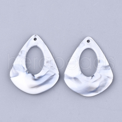 Acrylic Pendants X-OACR-S021-01G-1