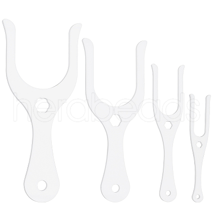 BENECREAT 1 Set Acrylic Knitting Fork AJEW-BC0007-37-1