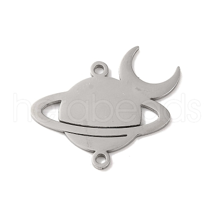 Tarnish Resistant 304 Stainless Steel Hollow Connector Charms STAS-Z069-04P-1
