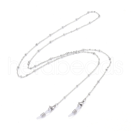 3Pcs 304 Stainless Steel Satellite Chains Eyeglasses Chains AJEW-DJ0003-45-1