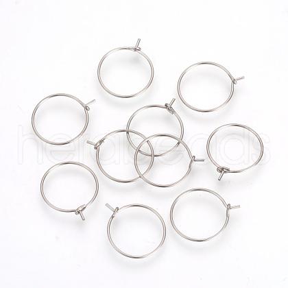 304 Stainless Steel Hoop Earrings STAS-R071-31-1