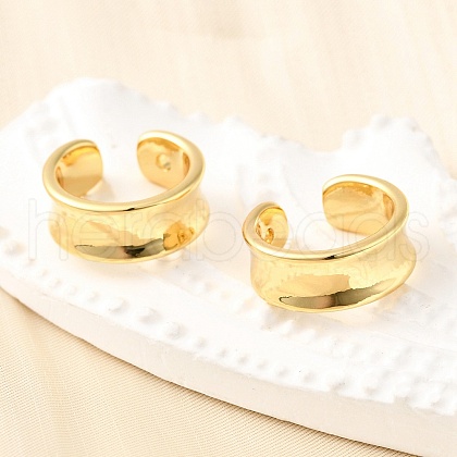 Brass Cuff Earrings EJEW-K309-16G-1