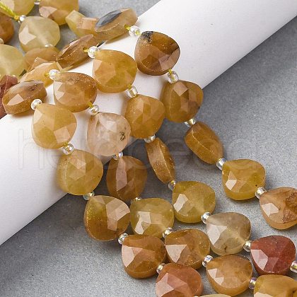 Natural Red Aventurine Beads Strands G-P570-E07-02-1