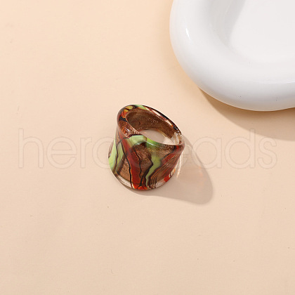 Dunhuang Style Glass Finger Rings FS-WGA00D8-02-1