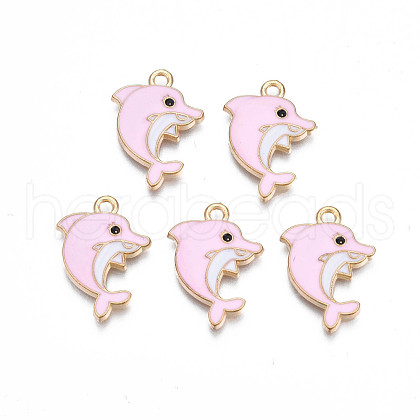 Alloy Enamel Pendants ENAM-S130-24C-1