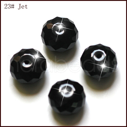 Imitation Austrian Crystal Beads SWAR-F068-4x6mm-23-1