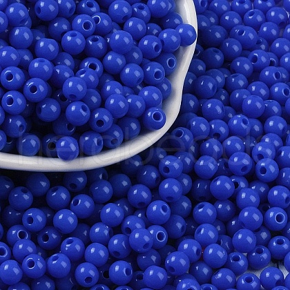Opaque Acrylic Beads SACR-A007-01C-26-1