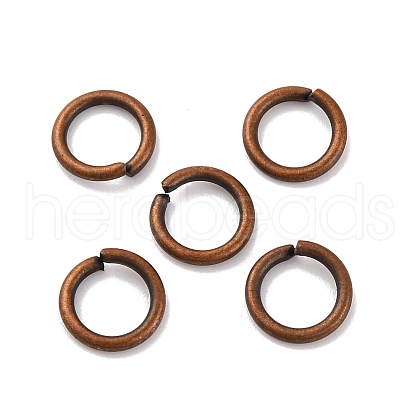 Brass Open Jump Rings KK-G514-01I-R-1