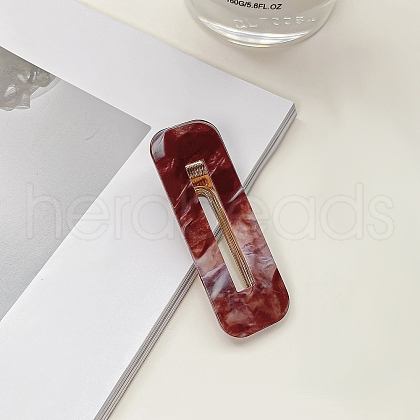 Acrylic Rectangle Alligator Hair Clips PW-WGE1C53-01-1