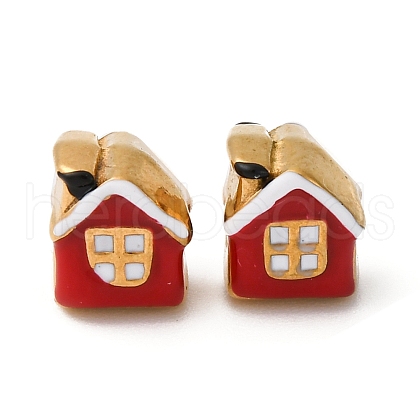 304 Stainless Steel Enamel Beads STAS-Q363-07G-1
