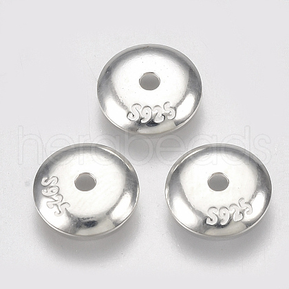 925 Sterling Silver Bead Caps STER-S002-31-7mm-1