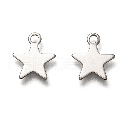 Non-Tarnish 201 Stainless Steel Charms STAS-B001-14A-P-1