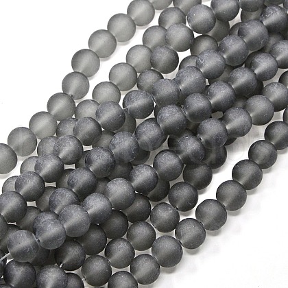 Transparent Glass Bead Strands GLAA-S031-10mm-12-1