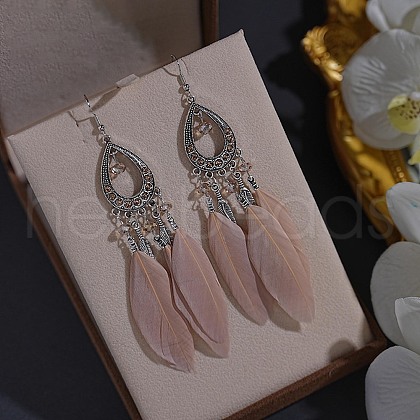 Alloy Rhinestone Teardrop Dangle Earrings FS-WGBDF6F-13-1
