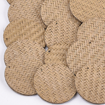 Handmade Straw Woven Pendants WOVE-S119-14C-1