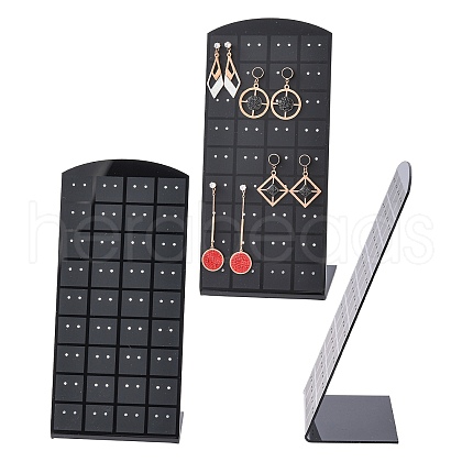 Organic Glass Earring Stands Displays X-EDIS-E003-2-1
