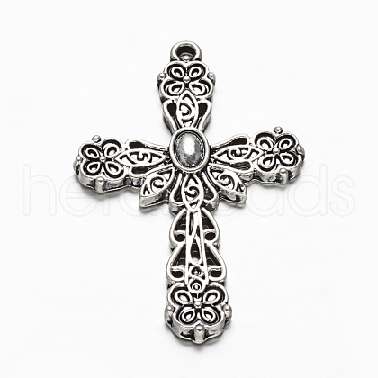 Tibetan Style Alloy Gothic Pendants PALLOY-AD-44022-AS-RS-1