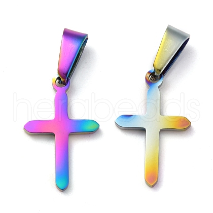 Ion Plating(IP) 304 Stainless Steel Pendants STAS-P253-10MC-1