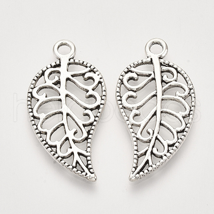 Tibetan Style Alloy Pendants TIBEP-S319-040AS-RS-1