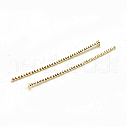 Brass Flat Head Pins X-KK-T032-093G-1
