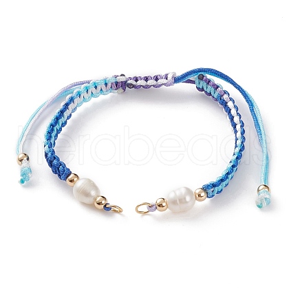 Adjustable Polyester Braided Cord Bracelet Making AJEW-JB00859-02-1
