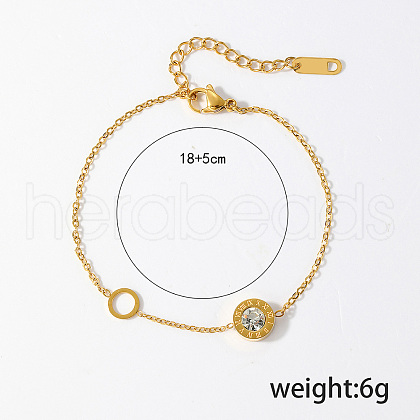 Stainless Steel Cable Chain Bracelets KS4984-1