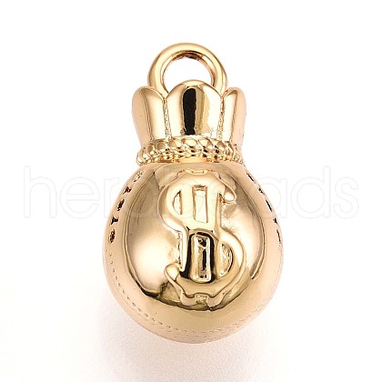 Brass Pendants KK-T075-30G-1