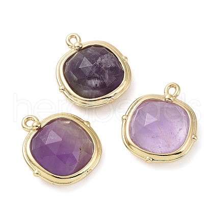 Natural Amethyst Pendants G-G012-09C-02-1