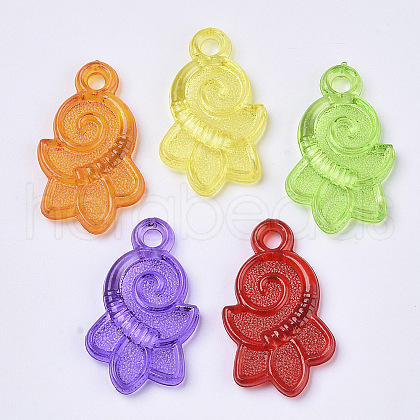 Transparent Acrylic Pendants TACR-T015-081-1