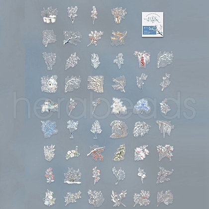 100Pcs Story of Four Seasons PET Stickers Self-Adhesive Stickers DIY-K074-06D-1