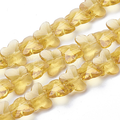 Transparent Glass Beads GLAA-Q066-14mm-B13-1
