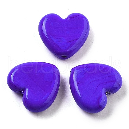 Heart Handmade Lampwork Beads LAMP-U003-01N-1