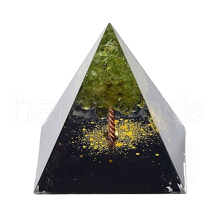 Orgonite Pyramid Resin Energy Generators DJEW-PW0012-020C-1