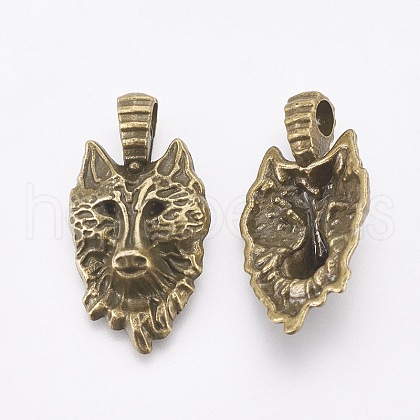 Tibetan Style Alloy Pendants X-TIBEP-WH0001-01AB-NF-1