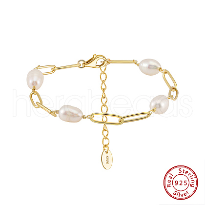 Shell Pearl Beaded Bracelets BJEW-G724-04G-1