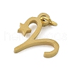304 Stainless Steel Pendants STAS-U058-01G-01-2