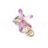 Glass Pendants Decorations HJEW-MZ00212-01-4