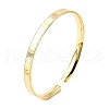 Brass Cuff Bangles for Women BJEW-G742-02G-4