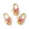 Brass Lobster Claw Clasps KK-K385-018G-2