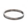 Fashionable Unisex 304 Stainless Steel Bangles BJEW-L552-05P-6mm-1