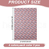 GOMAKERER 8Pcs 4 Colors Miniature Wallpapers DIY-GO0001-97-2