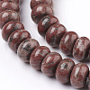 Natural Sesame Jasper/Kiwi Jasper Bead Strands G-O162-05-6x10mm-3