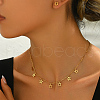 Stylish Stainless Steel Hollow Star Necklace & Stud Earrings Sets DL8962-4