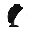 MDF Covered with Velveteen Bust Shaped Necklace Display Stands ODIS-S015-01C-2