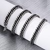 6MM 201 Stainless Steel Twisted Cuban Link Chain Necklaces NJEW-Q013-13A-5