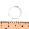 Rhodium Plated 925 Sterling Silver Adjustable Rings RJEW-S397-01P-09-5